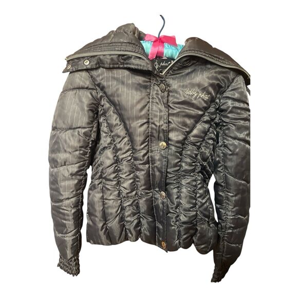 Vintage Baby Phat Y2K Jacket Coat 90’s 2000’s Size Small Dark Grey - Picture 3 of 13